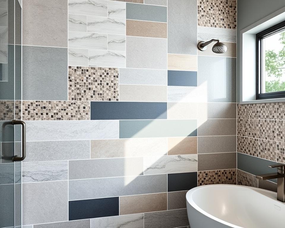 Bathroom wall tiles