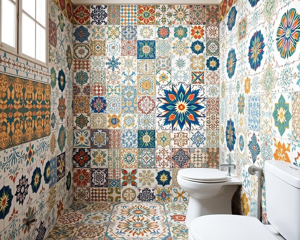 Patterned Bathroom Tiles