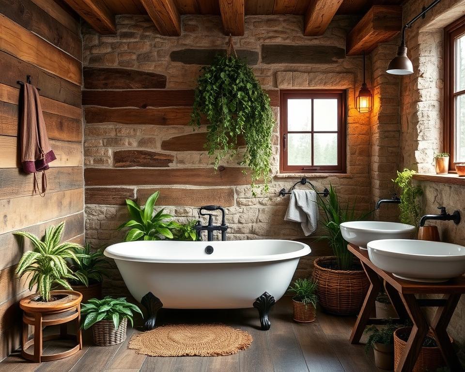 Rustic Bathroom Design