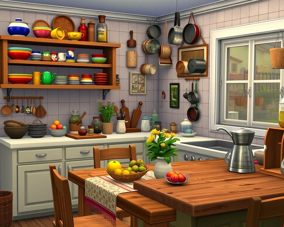 Sims 4 CC Clutter Decor Kitchen