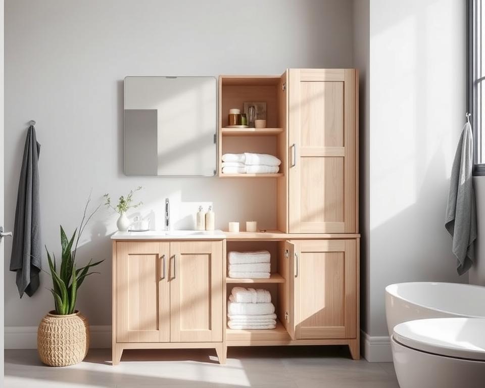 bathroom linen cabinet