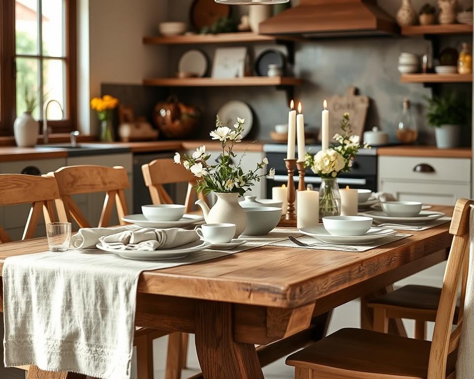 cozy kitchen table decor