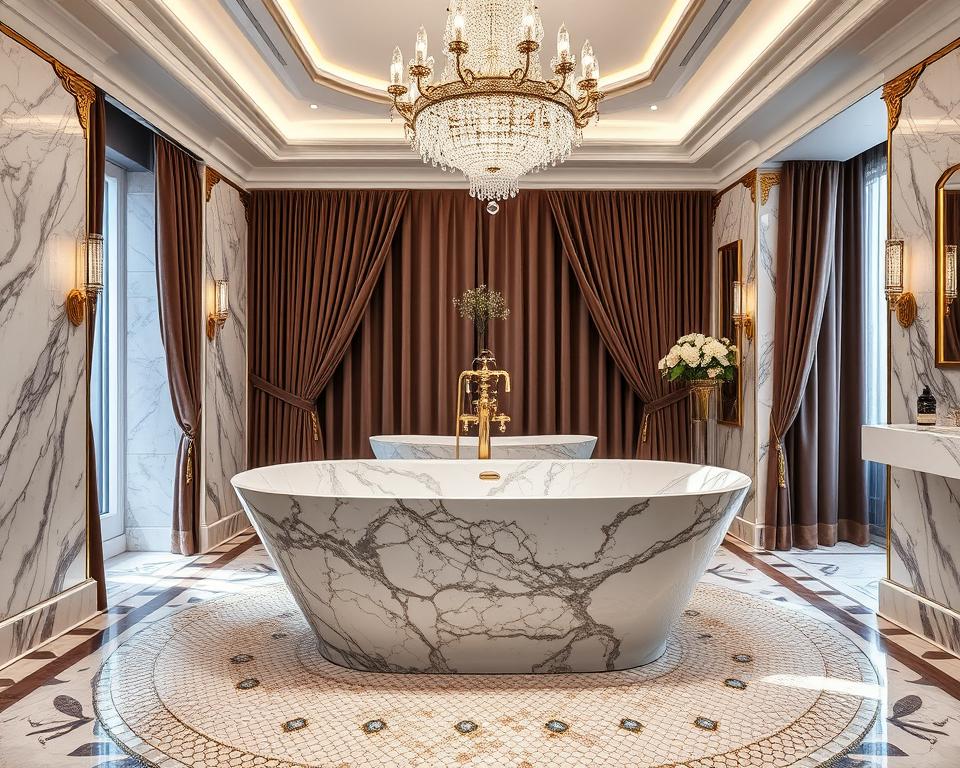 luxury bathroom materials