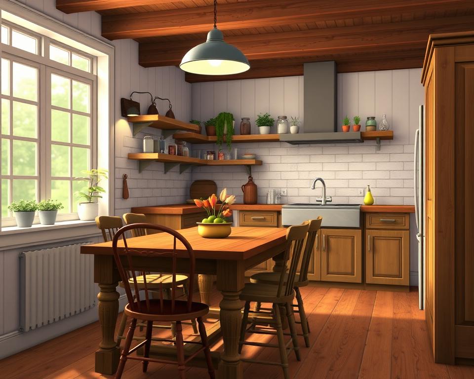 rustic kitchen furniture sims 4