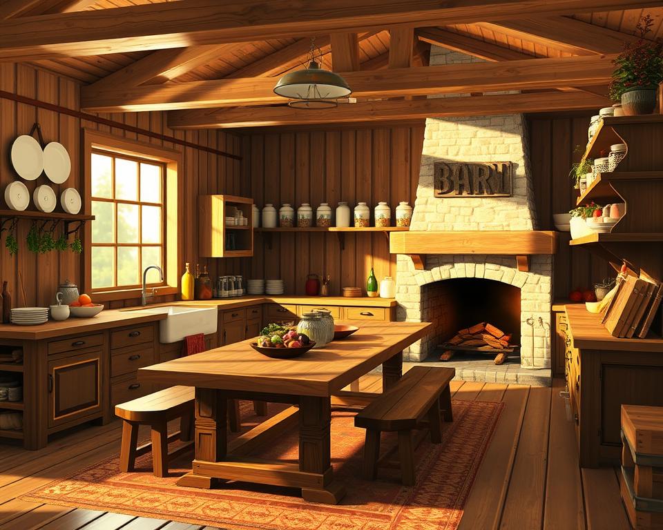 rustic kitchen sims 4