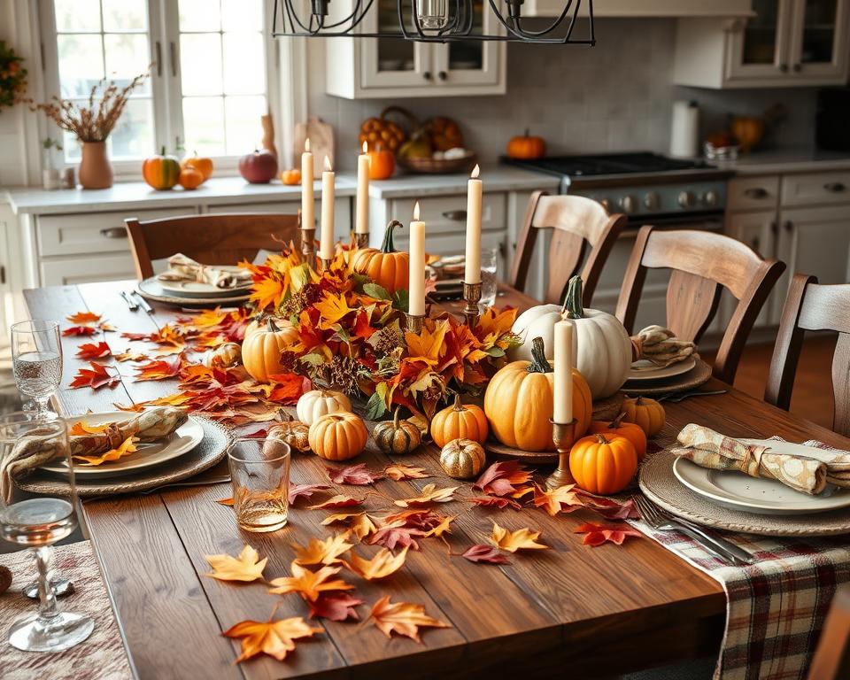 seasonal kitchen table decor