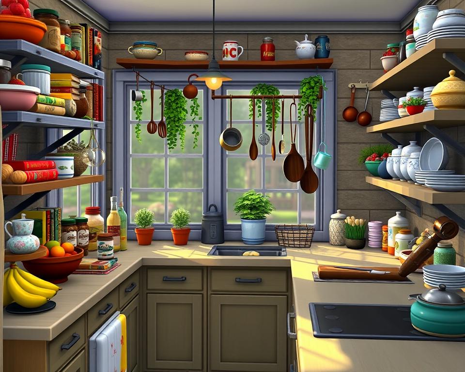 Sims 4 CC Clutter Decor Kitchen: Add Realism