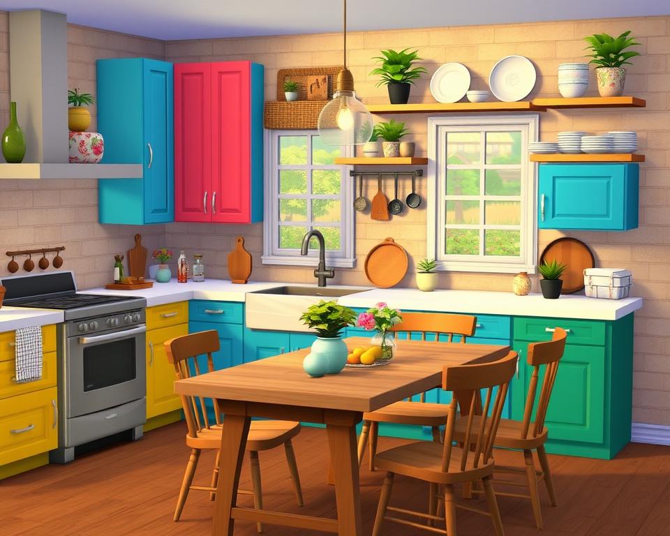 Sims 4 CC Kitchen Decor: Maxis Match Essentials