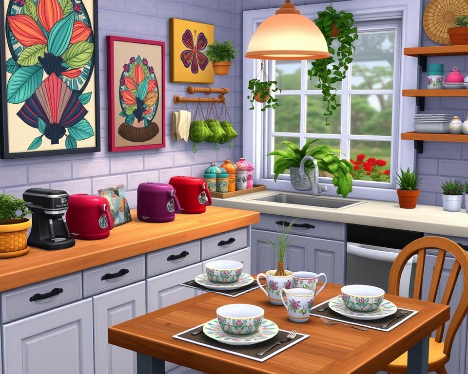 sims 4 kitchen decor